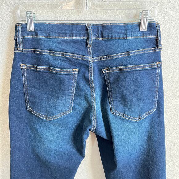 Lazer Skinny Fit Low Rise Blue Jeans Men's 30x30 Stretch Dark Wash Denim - Picture 5 of 7